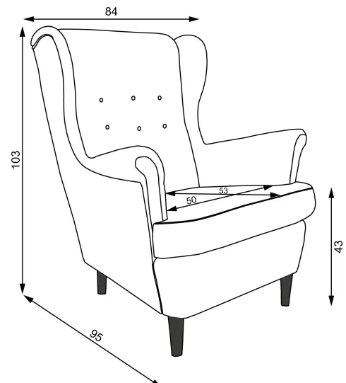 Fotel Werina (boucle cappuccino)