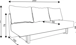 Sofa Afrodyta 2 (plusz brąz)