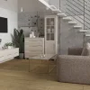 Stolik RTV podwieszany z 3 szufladami Hawana (kaszmir lakier mat/kaszmir)