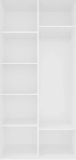 Szafa przesuwna 3xlustra 100cm (biały)