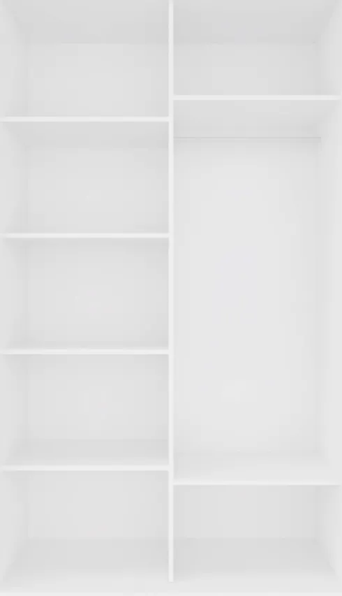 Szafa przesuwna 3xlustra 120cm (biały)