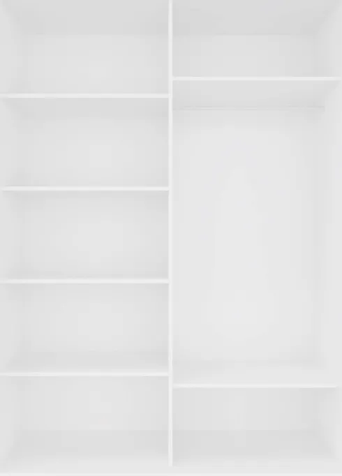 Szafa przesuwna 3xlustra 150cm (biały)